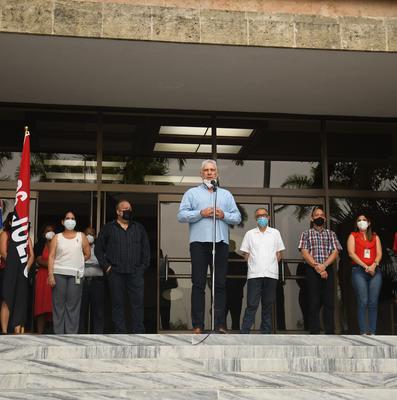 Conmemoración del Aniversario 68 del Asalto a los cuarteles Moncada y Carlos Manuel de Céspedes en el Palacio de la Revolución