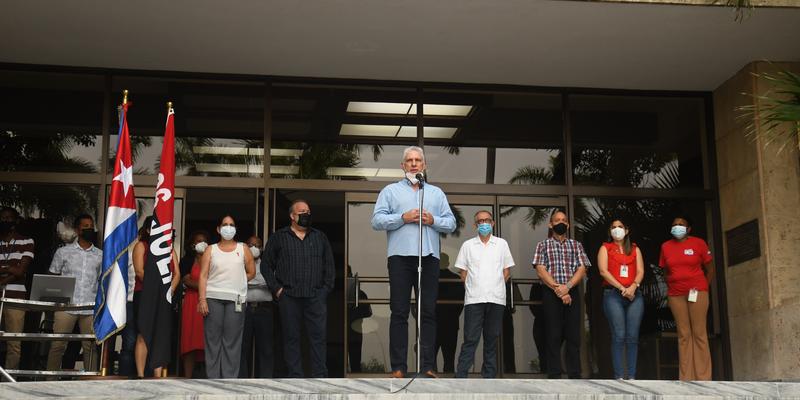 Conmemoración del Aniversario 68 del Asalto a los cuarteles Moncada y Carlos Manuel de Céspedes en el Palacio de la Revolución