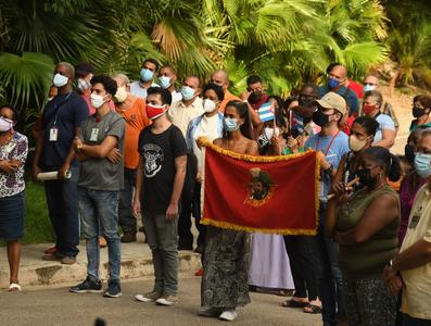 Conmemoración del Aniversario 68 del Asalto a los cuarteles Moncada y Carlos Manuel de Céspedes en el Palacio de la Revolución