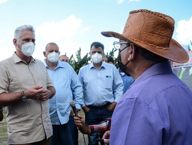 Recorrido de Díaz-Canel por la provincia de Las Tunas