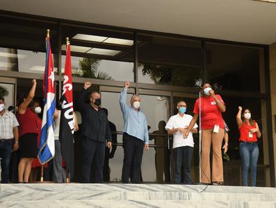 Conmemoración del Aniversario 68 del Asalto a los cuarteles Moncada y Carlos Manuel de Céspedes en el Palacio de la Revolución