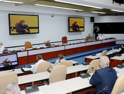 Reunión de Trabajo del Ministerio de Energía y Minas (MINEM), en el Palacio de la Revolución.   22 de marzo 2021   -   Fotos: Estudios Revolución