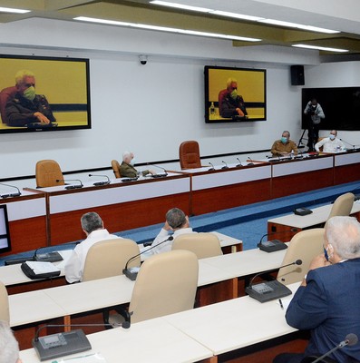 Reunión de Trabajo del Ministerio de Energía y Minas (MINEM), en el Palacio de la Revolución.   22 de marzo 2021   -   Fotos: Estudios Revolución