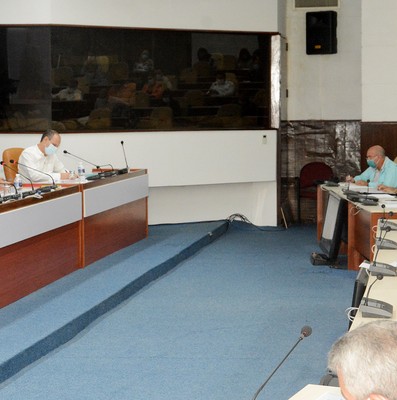 Reunión de Trabajo del Ministerio de Energía y Minas (MINEM), en el Palacio de la Revolución.   22 de marzo 2021   -   Fotos: Estudios Revolución