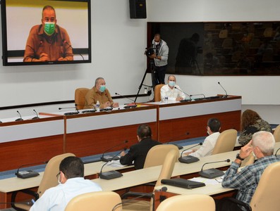Reunión de Trabajo del Ministerio de Energía y Minas (MINEM), en el Palacio de la Revolución.   22 de marzo 2021   -   Fotos: Estudios Revolución