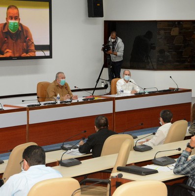Reunión de Trabajo del Ministerio de Energía y Minas (MINEM), en el Palacio de la Revolución.   22 de marzo 2021   -   Fotos: Estudios Revolución