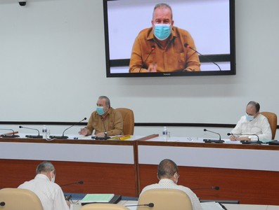 Reunión de Trabajo del Ministerio de Energía y Minas (MINEM), en el Palacio de la Revolución.   22 de marzo 2021   -   Fotos: Estudios Revolución