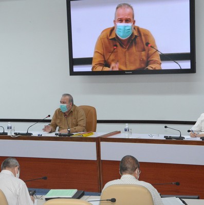 Reunión de Trabajo del Ministerio de Energía y Minas (MINEM), en el Palacio de la Revolución.   22 de marzo 2021   -   Fotos: Estudios Revolución
