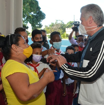 Recorrido de Díaz-Canel por la provincia de Villa Clara