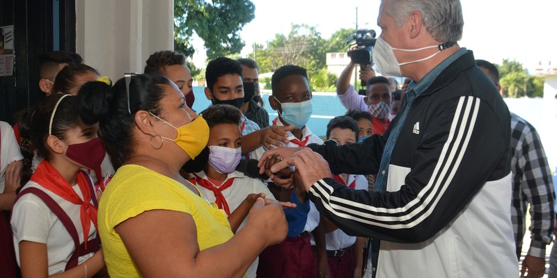 Recorrido de Díaz-Canel por la provincia de Villa Clara