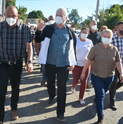 Recorrido de Díaz-Canel por la provincia de Villa Clara