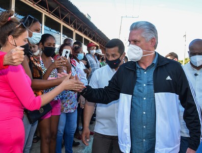 Recorrido de Díaz-Canel por la provincia de Villa Clara