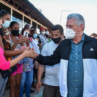 Recorrido de Díaz-Canel por la provincia de Villa Clara