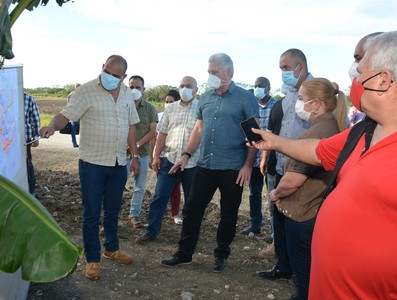 Recorrido de Díaz-Canel por la provincia de Villa Clara