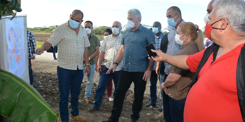 Recorrido de Díaz-Canel por la provincia de Villa Clara