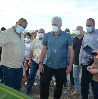 Recorrido de Díaz-Canel por la provincia de Villa Clara