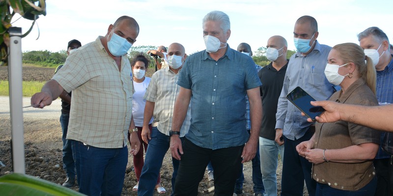 Recorrido de Díaz-Canel por la provincia de Villa Clara