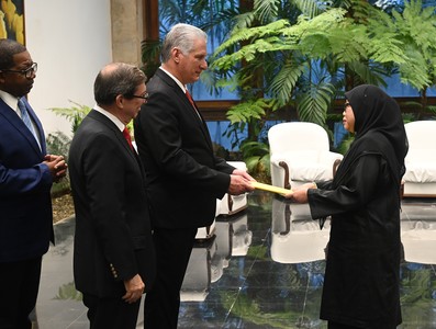 Recibió Díaz-Canel las Cartas Credenciales de once nuevos embajadores