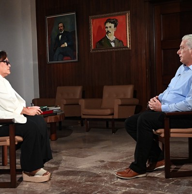 Entrevista concedida a la periodista Arleen Rodríguez Derivet