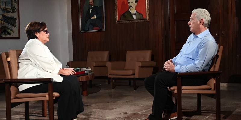 Entrevista concedida a la periodista Arleen Rodríguez Derivet
