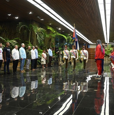 Abanderamiento a Delegación cubana a los XIX Juegos Panamericanos