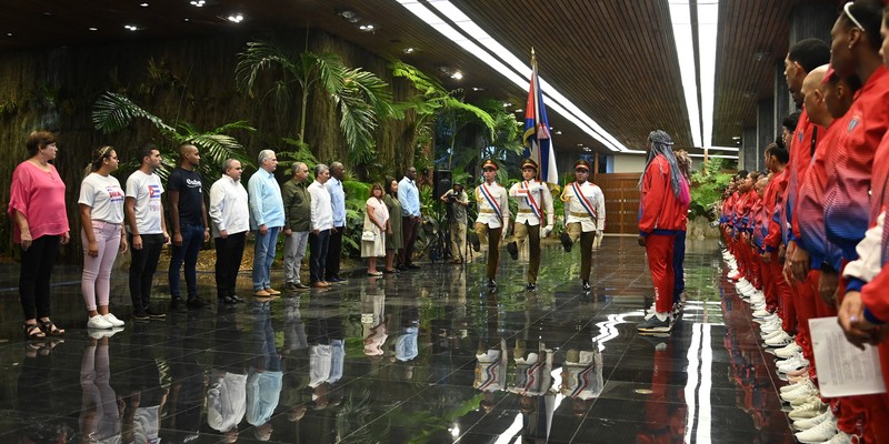 Abanderamiento a Delegación cubana a los XIX Juegos Panamericanos