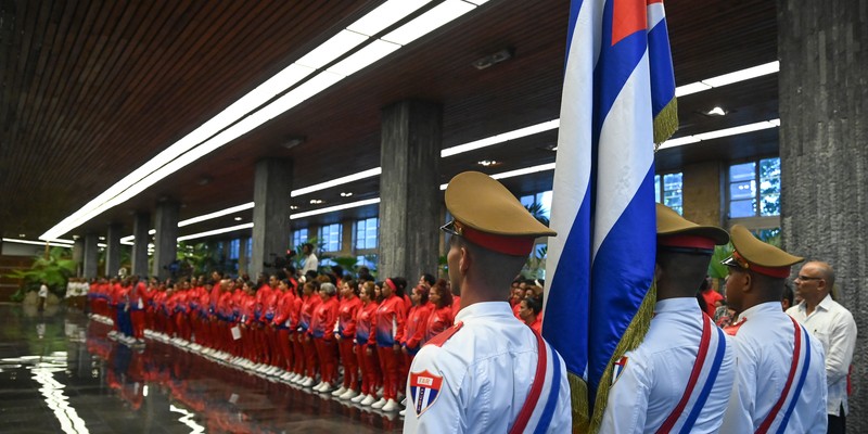 Abanderamiento a Delegación cubana a los XIX Juegos Panamericanos