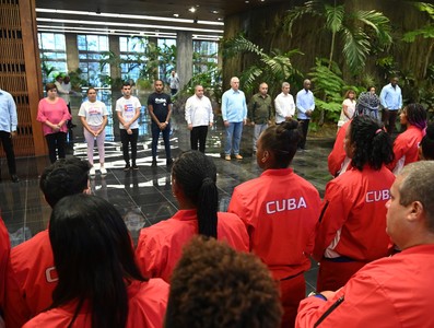Abanderamiento a Delegación cubana a los XIX Juegos Panamericanos