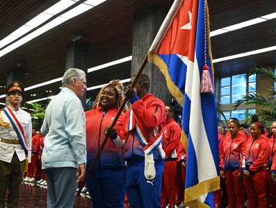 Abanderamiento a Delegación cubana a los XIX Juegos Panamericanos