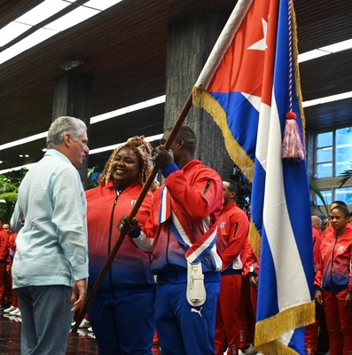 Abanderamiento a Delegación cubana a los XIX Juegos Panamericanos