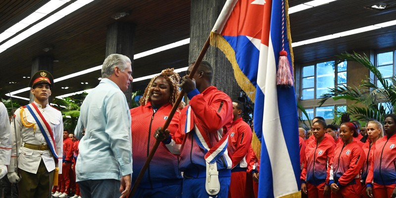 Abanderamiento a Delegación cubana a los XIX Juegos Panamericanos