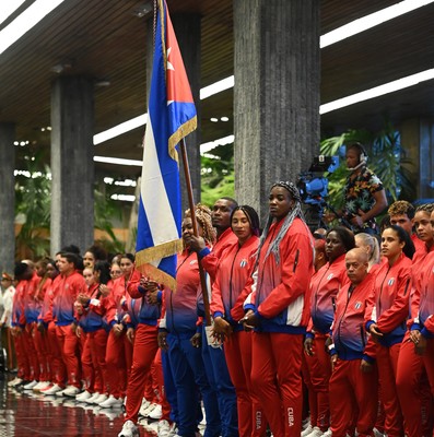 Abanderamiento a Delegación cubana a los XIX Juegos Panamericanos