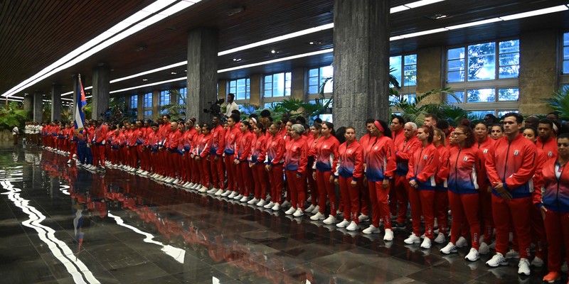 Abanderamiento a Delegación cubana a los XIX Juegos Panamericanos