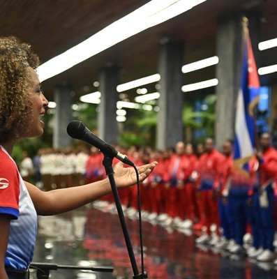 Abanderamiento a Delegación cubana a los XIX Juegos Panamericanos