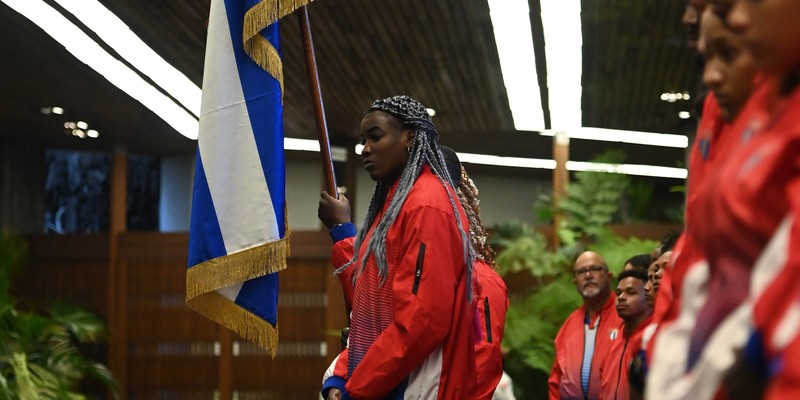 Abanderamiento a Delegación cubana a los XIX Juegos Panamericanos