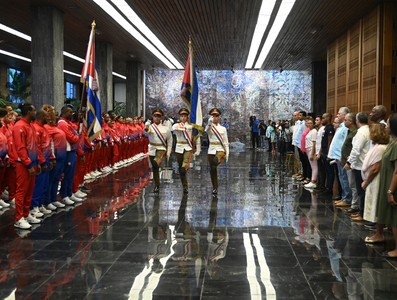 Abanderamiento a Delegación cubana a los XIX Juegos Panamericanos