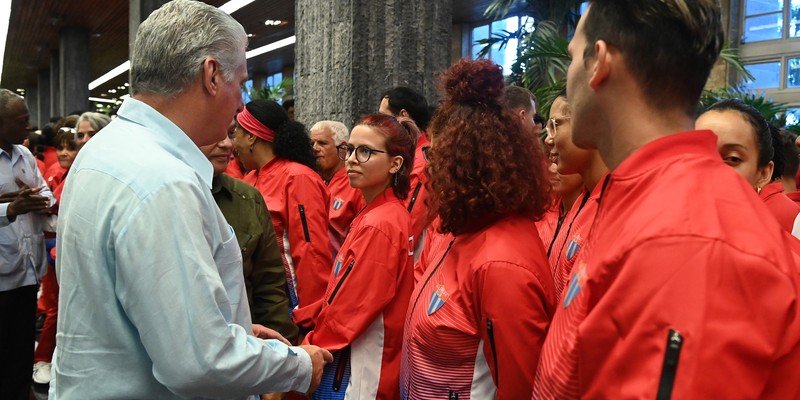 Abanderamiento a Delegación cubana a los XIX Juegos Panamericanos