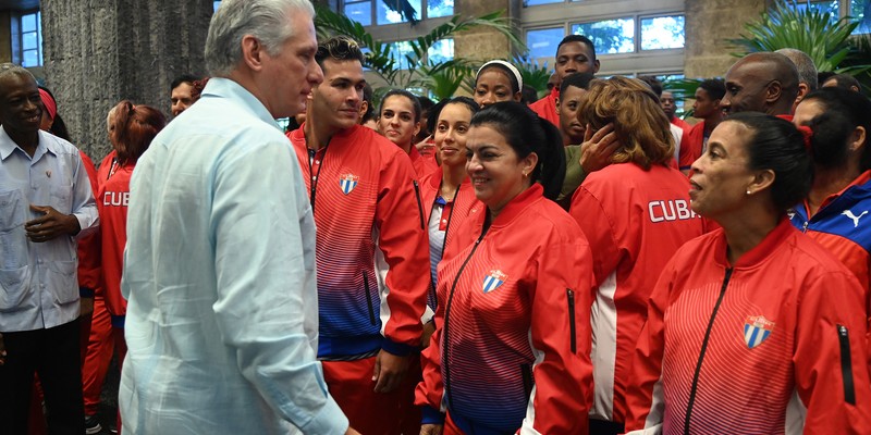 Abanderamiento a Delegación cubana a los XIX Juegos Panamericanos