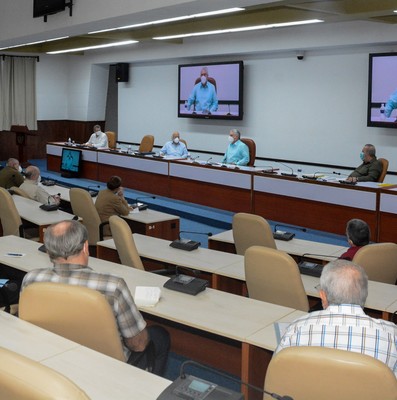 Reunión de Trabajo del Ministerio de Relaciones Exteriores (MINREX), en el Palacio de la Revolución.   27 de marzo 2021   -   Fotos: Estudios Revolución