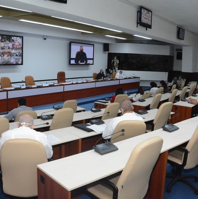 Reunión de Trabajo del Ministerio del Turismo (MINTUR), en el Palacio de la Revolución.   29 de marzo 2021   -   Fotos: Estudios Revolución