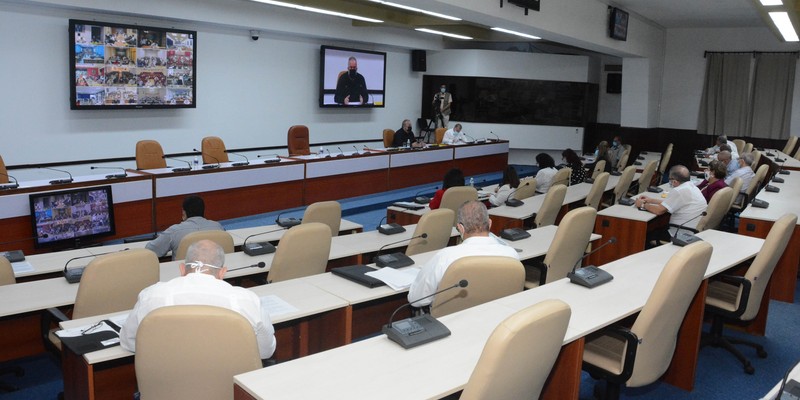 Reunión de Trabajo del Ministerio del Turismo (MINTUR), en el Palacio de la Revolución.   29 de marzo 2021   -   Fotos: Estudios Revolución