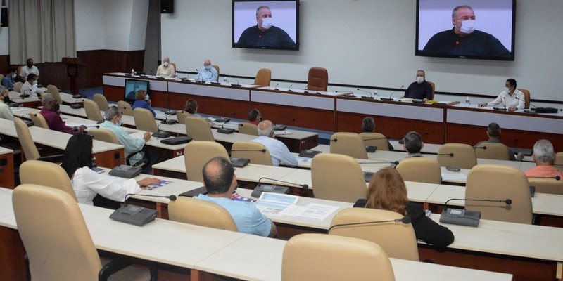 Reunión de Trabajo del Ministerio del Transporte (MITRANS), en el Palacio de la Revolución.   25 de marzo 2021   -   Fotos: Estudios Revolución