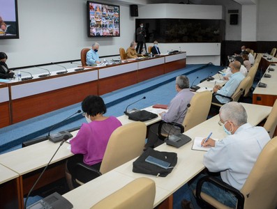 Reunión de Trabajo del Ministerio de la Informática y las Comunicaciones - Palacio de la Revolución