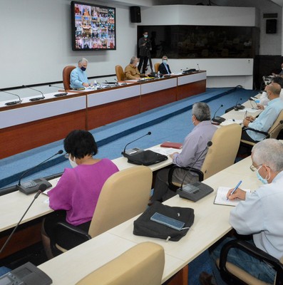 Reunión de Trabajo del Ministerio de la Informática y las Comunicaciones - Palacio de la Revolución