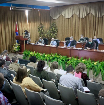 Encuentro con dirigentes provinciales y municipales - Sancti Spíritus