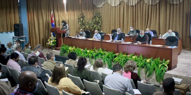 Encuentro con dirigentes provinciales y municipales - Sancti Spíritus