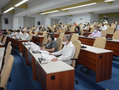 Reunión de Trabajo del Ministerio de Economía y Planificación   -  Marzo 2, 2021 - Palacio de la Revolución - Fotos: Estudios Revolución