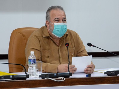 Reunión de Trabajo del Ministerio de la Construcción (MICONS), en el Palacio de la Revolución.   22 de marzo 2021   -   Fotos: Estudios Revolución