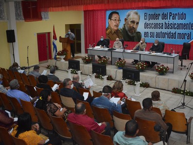 Encuentro con dirigentes provinciales y municipales - Granma