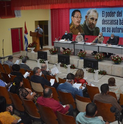 Encuentro con dirigentes provinciales y municipales - Granma